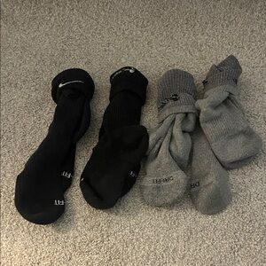 Nike Athletic Socks in Black and Gray